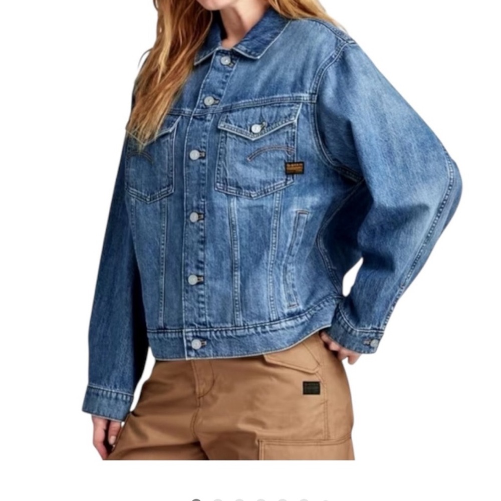 G-Star RAW Relaxed Mercury Denim Jacket Faded Clifside Blue NWT XL Ret $190